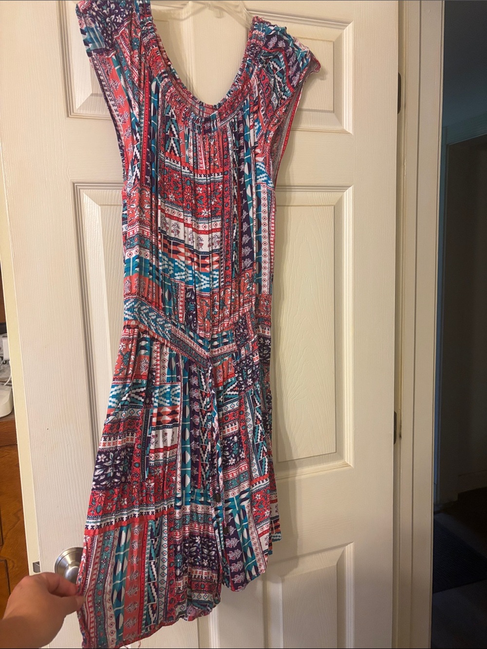 Boho-Print Sleeveless Women's Jumper